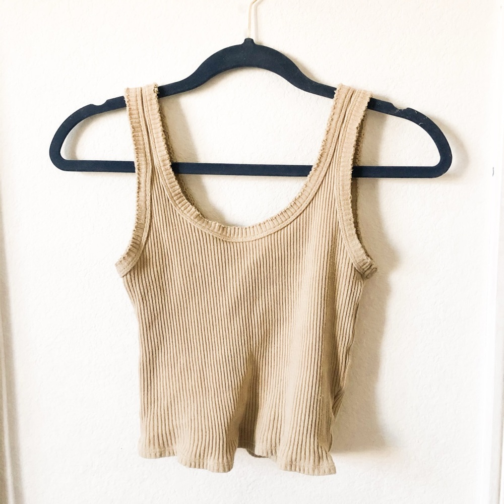 Urban Outfitters beigey-yellow tank top